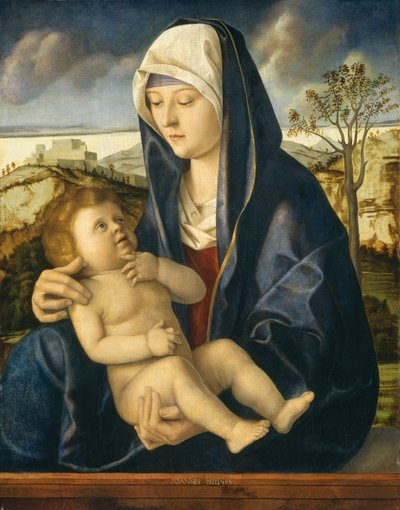 Madone et Enfant dans un paysage, c.1490-1500 - Giovanni Bellini